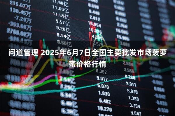 问道管理 2025年6月7日全国主要批发市场菠萝蜜价格行情