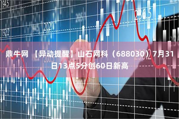 鼎牛网 【异动提醒】山石网科（688030）7月31日13点5分创60日新高